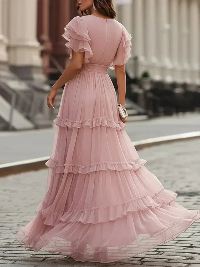 Louisa | Abito da Sposa Maxi Elegante Rosa Chiaro